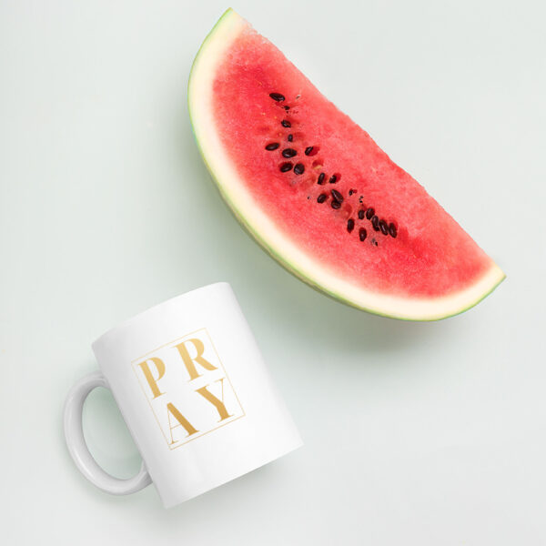 Pray Mug - Gold - Image 2